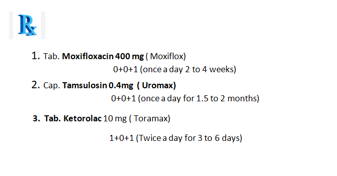 Prostatis prescription no 1