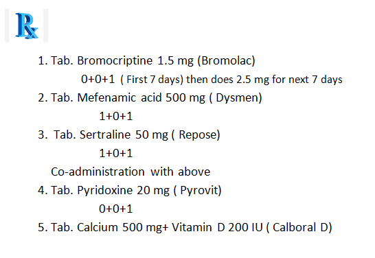 Prescription no 1 menstruation disorder